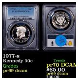 1977-s Proof Kennedy Half Dollar 50c pr69 dcam PCG