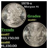 1878-s Morgan Dollar $1 ms66+ SEGS