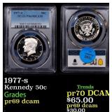 1977-s Proof Kennedy Half Dollar 50c pr69 dcam PCG