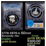 1776-1976-s Silver Proof Kennedy Half Dollar 50c p