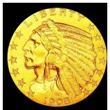 ***Major Highlight*** 1908-p Gold Indian Half Eagl