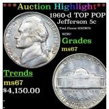 ***Auction Highlight*** 1960-d Jefferson Nickel TO