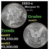 1883-s Morgan Dollar $1 Select Unc USCG