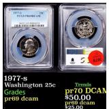 1977-s Proof Washington Quarter 25c pr69 dcam PCGS