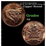 1oz .999 Fine Copper Bullion Round - Don