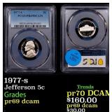 1977-s Proof Jefferson Nickel 5c pr69 dcam PCGS