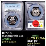 1977-s Proof Washington Quarter 25c pr69 dcam PCGS