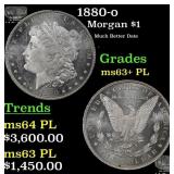 1880-o Morgan Dollar $1 ms63+ PL SEGS
