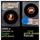 1996-s Proof Lincoln Cent 1c ACG