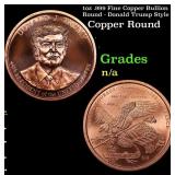 1oz .999 Fine Copper Bullion Round - Donald Trump