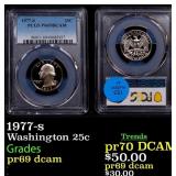 1977-s Proof Washington Quarter 25c pr69 dcam PCGS