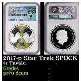 2017-p Star Trek SPOCK Mirror Mirror 1oz Silver $1