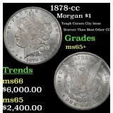 1878-cc Morgan Dollar $1 ms65+ SEGS