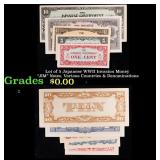 Lot of 5 Japanese WWII Invasion Money "JIM" Notes,