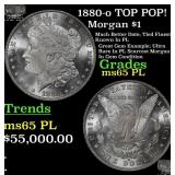 1880-o Morgan Dollar TOP POP! $1 ms65 PL SEGS
