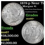 1879-p Morgan Dollar Near Top Pop! $1 ms66+ SEGS