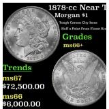 1878-cc Morgan Dollar Near Top Pop! $1 ms66+ SEGS