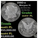 1880-o Morgan Dollar $1 ms64+ PL SEGS