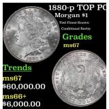 1880-p Morgan Dollar TOP POP! $1 ms67 SEGS