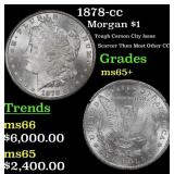 1878-cc Morgan Dollar $1 ms65+ SEGS