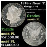 1878-s Morgan Dollar Near Top Pop! $1 ms67+ PL SEG