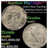 ***Major Highlight*** 1946-d Walking Liberty Half