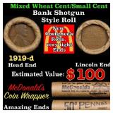 Lincoln Wheat Cent 1c Mixed Roll Orig Brandt McDon