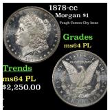 1878-cc Morgan Dollar $1 ms64 PL SEGS