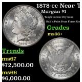 1878-cc Morgan Dollar Near Top Pop! $1 ms66+ SEGS