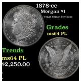 1878-cc Morgan Dollar $1 ms64 PL SEGS