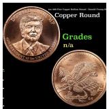 1oz .999 Fine Copper Bullion Round - Donald Trump