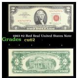 1963 $2 Red Seal United States Note Grades Select