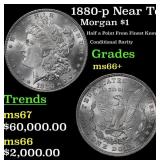 1880-p Morgan Dollar Near Top Pop! $1 ms66+ SEGS