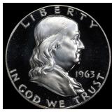 ***Major Highlight*** 1963 Proof Franklin Half Dol