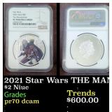 2021 Star Wars THE MANDALORIAN 1oz .999 Silver $2