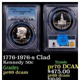 1776-1976-s Clad Proof Kennedy Half Dollar 50c pr6