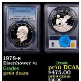 1978-s Proof Eisenhower Dollar $1 pr69 dcam PCGS