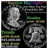 ***Major Highlight*** 1955 Proof Franklin Half Dol
