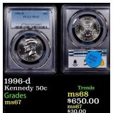 1996-d Kennedy Half Dollar 50c ms67 PCGS