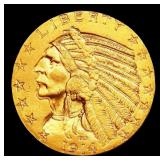 ***Major Highlight*** 1914-s Gold Indian Half Eagl