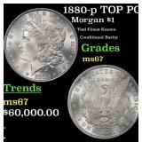 1880-p Morgan Dollar TOP POP! $1 ms67 SEGS