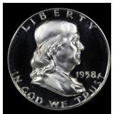 ***Major Highlight*** 1958 Proof Franklin Half Dol