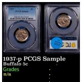 1937-p Buffalo Nickel PCGS Sample 5c n/a PCGS