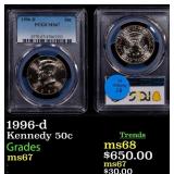 1996-d Kennedy Half Dollar 50c ms67 PCGS