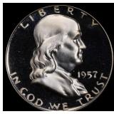 ***Major Highlight*** 1957 Proof Franklin Half Dol