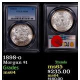 PCGS 1898-o Morgan Dollar 1 Graded ms64 By PCGS