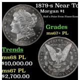 1879-s Morgan Dollar Near Top Pop! $1 ms67+ PL SEG