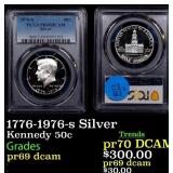 1776-1976-s Silver Proof Kennedy Half Dollar 50c p
