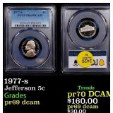 1977-s Proof Jefferson Nickel 5c pr69 dcam PCGS