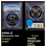 1996-d Kennedy Half Dollar 50c ms67 PCGS